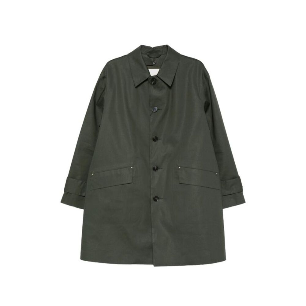 Mackintosh Green Coats - Single Breasted Coats Men